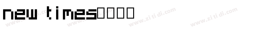 new times字体转换